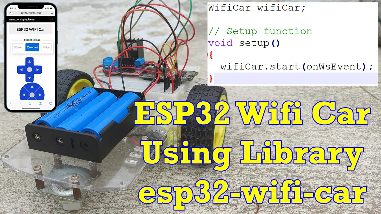How To Make A WIFI Controlled Car Using ESP32 And Blynk App