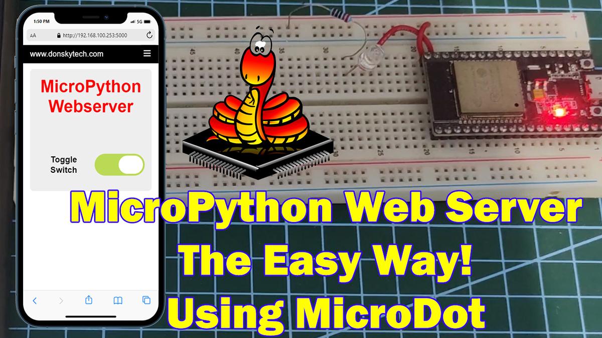 MicroPython Web Server Using MicroDot